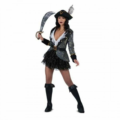 - Sexet sørøver kvinde kostume, 5 dele (XL)