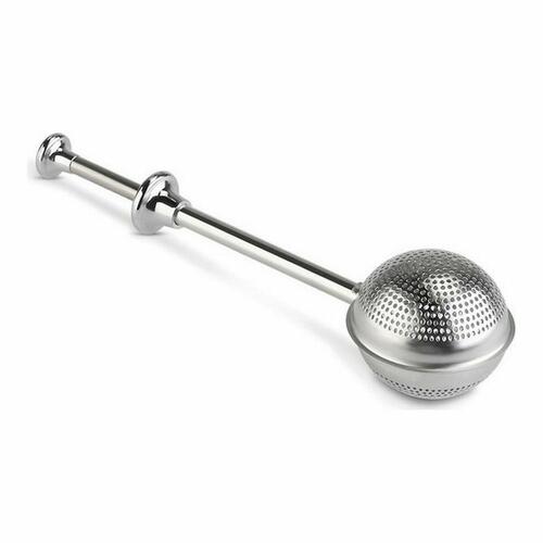 Filter til infusioner Quttin Sølvfarvet Rustfrit stål Knap (18,5 x 5 cm)
