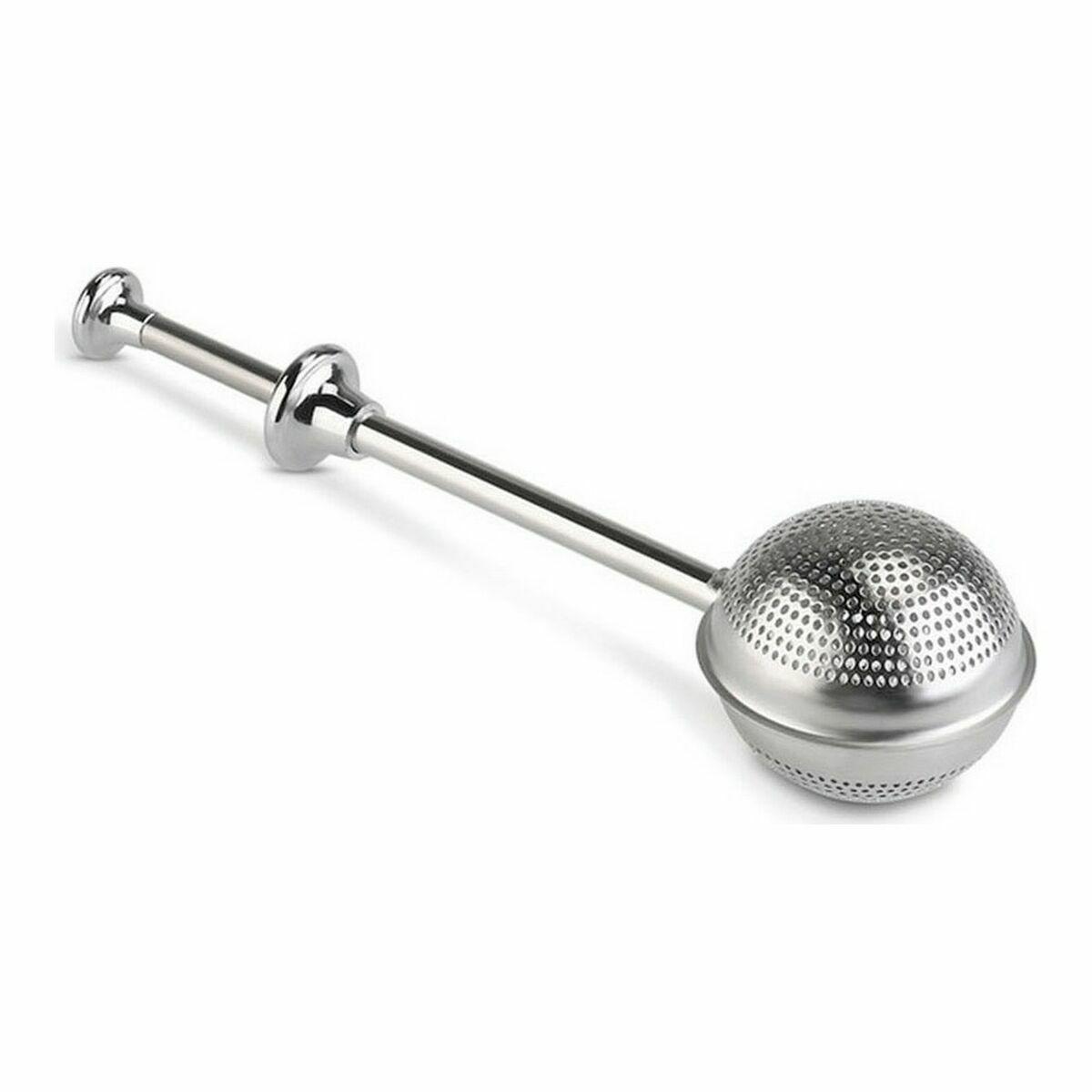 Filter til infusioner Quttin Sølvfarvet Rustfrit stål Knap (18,5 x 5 cm)