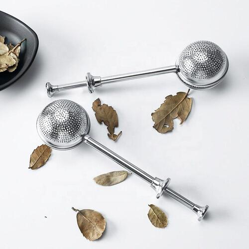 Filter til infusioner Quttin Sølvfarvet Rustfrit stål Knap (18,5 x 5 cm)