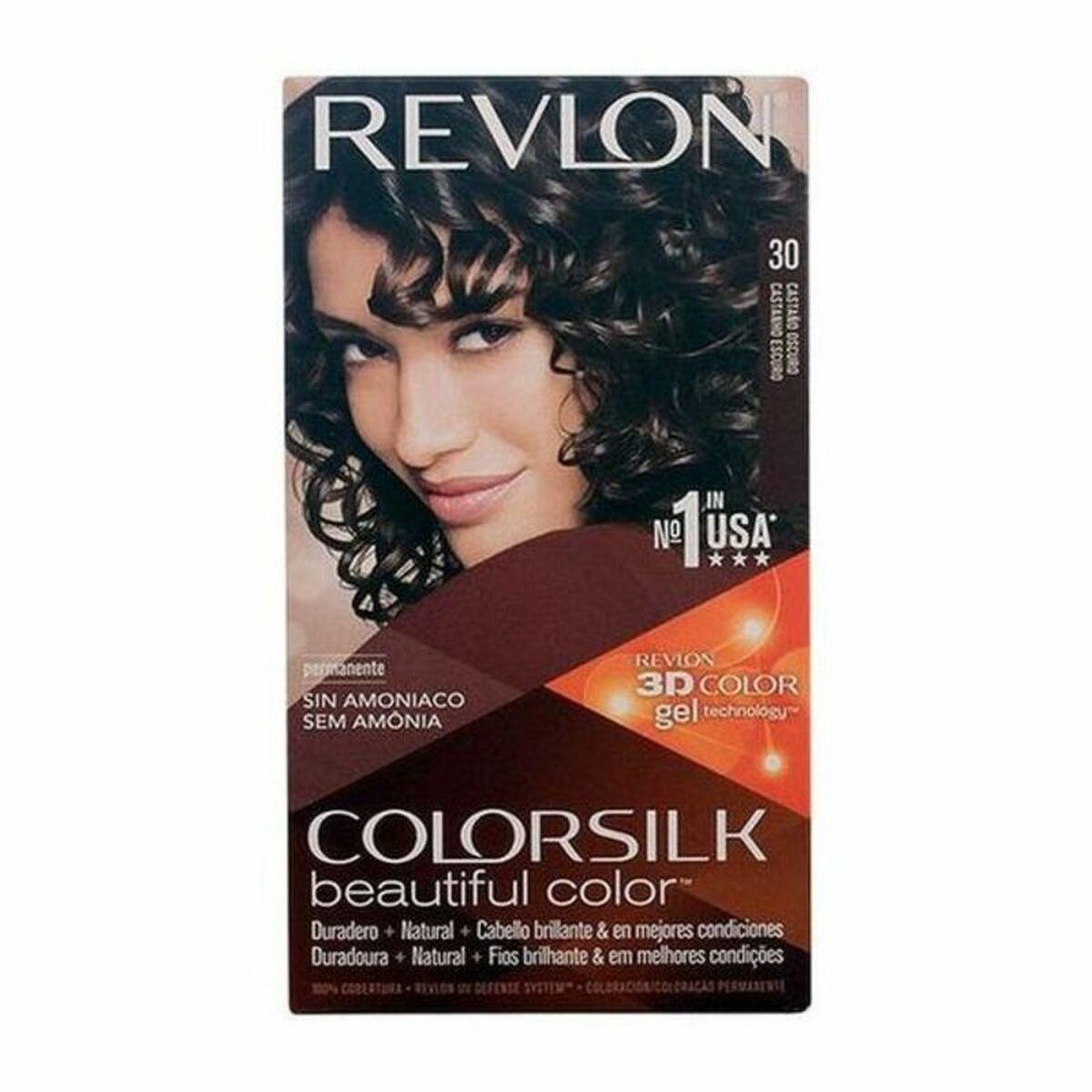 Hårfarve uden ammoniak Revlon Colorsilk 30 Mørk kastanje