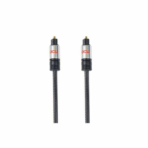 DCU Tecnologic optisk TOSLINK kabel 1 m - grå/sort