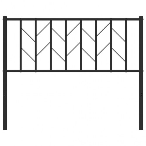 Sengegavl 107 cm metal sort