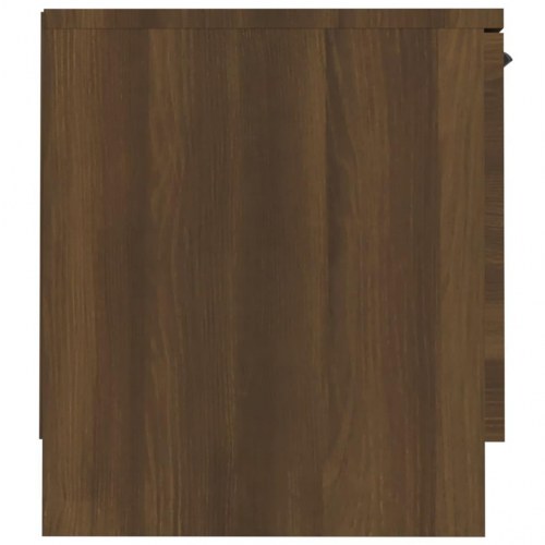 Tv-bord 140x35x40cm konstrueret træ brun egetræsfarve