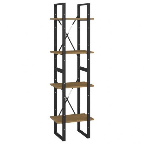 Bogreol 40x30x140 cm 4 hylder massivt fyrretræ