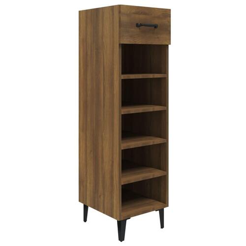 Skoreol 30x35x105 cm konstrueret træ brun egetræsfarve