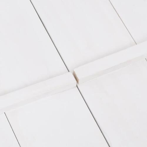 Sandkasse 95x90x15 cm fyrretræ hvid