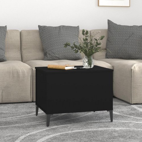 Sofabord med løftetop - konstrueret træ, sort, 60 × 44,5 × 45 cm
