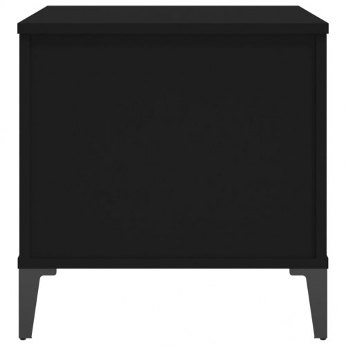 Sofabord med løftetop - konstrueret træ, sort, 60 × 44,5 × 45 cm