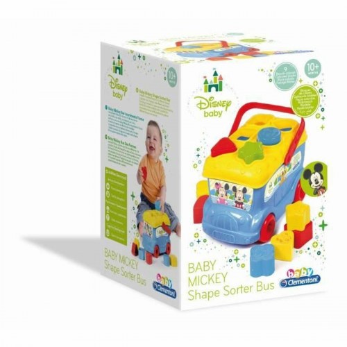 Stablelegetøj til baby - Clementoni Mickey Mouse Bus, 9 dele
