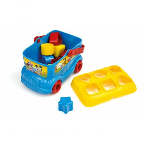 Stablelegetøj til baby - Clementoni Mickey Mouse Bus, 9 dele