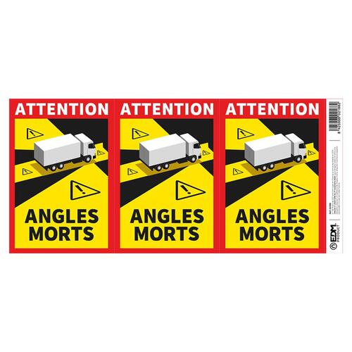 Klæbemidler EDM Angles Morts Lastbil 3 enheder 17 x 25 cm