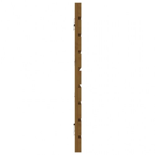Sengegavl 206 x 3 x 63 cm i massivt fyrretræ - gyldenbrun