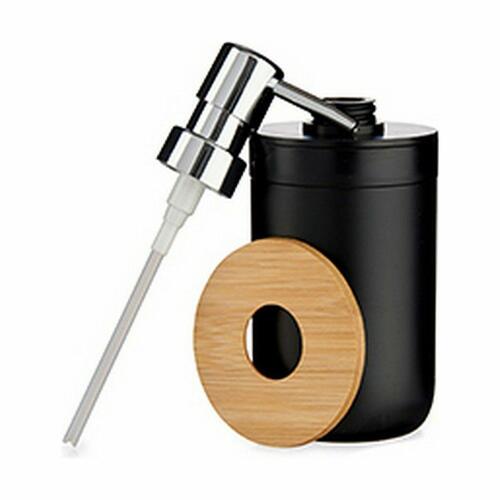 Sæbedispenser Sort Bambus polypropylen 350 ml (6 enheder)