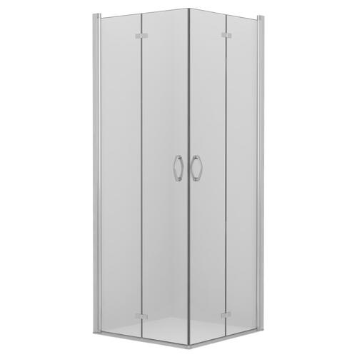Brusekabine med foldedøre ESG 75 x 75 x 185 cm