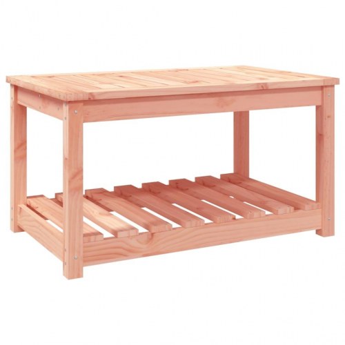 Havebord i massivt douglasgran - 82,5 × 50,5 × 45 cm med hylde