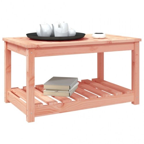 Havebord i massivt douglasgran - 82,5 × 50,5 × 45 cm med hylde