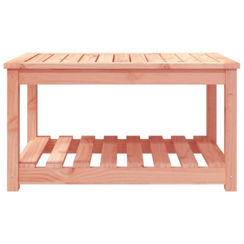 Havebord i massivt douglasgran - 82,5 × 50,5 × 45 cm med hylde