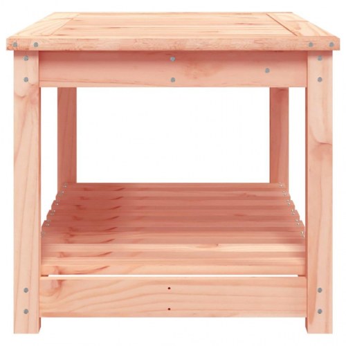 Havebord i massivt douglasgran - 82,5 × 50,5 × 45 cm med hylde