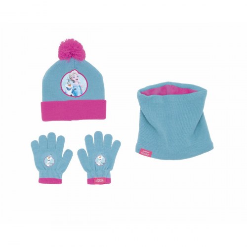 Frozen - Hue, vanter og halsedisse Memories, blå (onesize 48-51 cm)