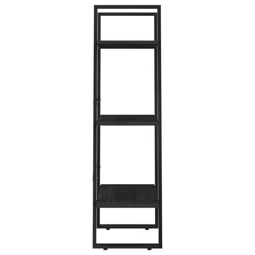 Opbevaringsreol 60x30x105 cm massivt fyrretræ sort