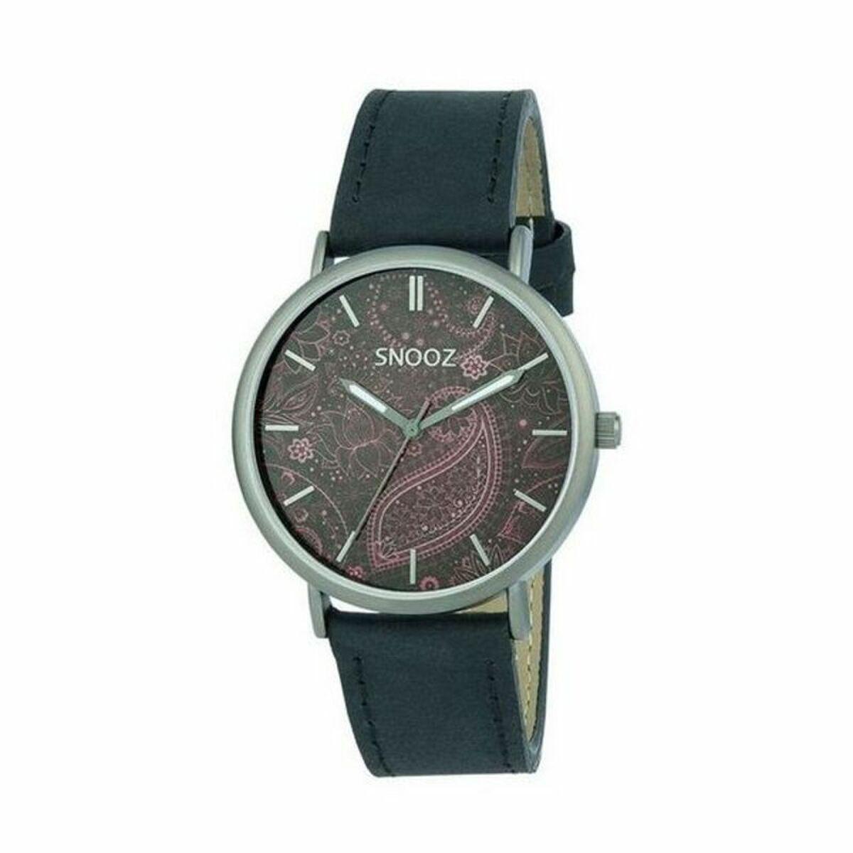 Snooz unisex armbåndsur Saa1041-86 - Ø 40 mm, læderrem