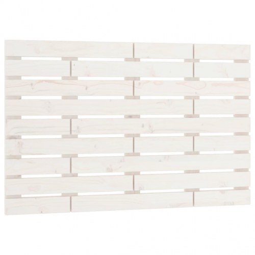 Sengegavl 96 x 3 x 63 cm i massivt fyrretræ - hvid