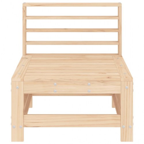 Midtermodul til havesofa i massivt fyrretræ - lameldesign