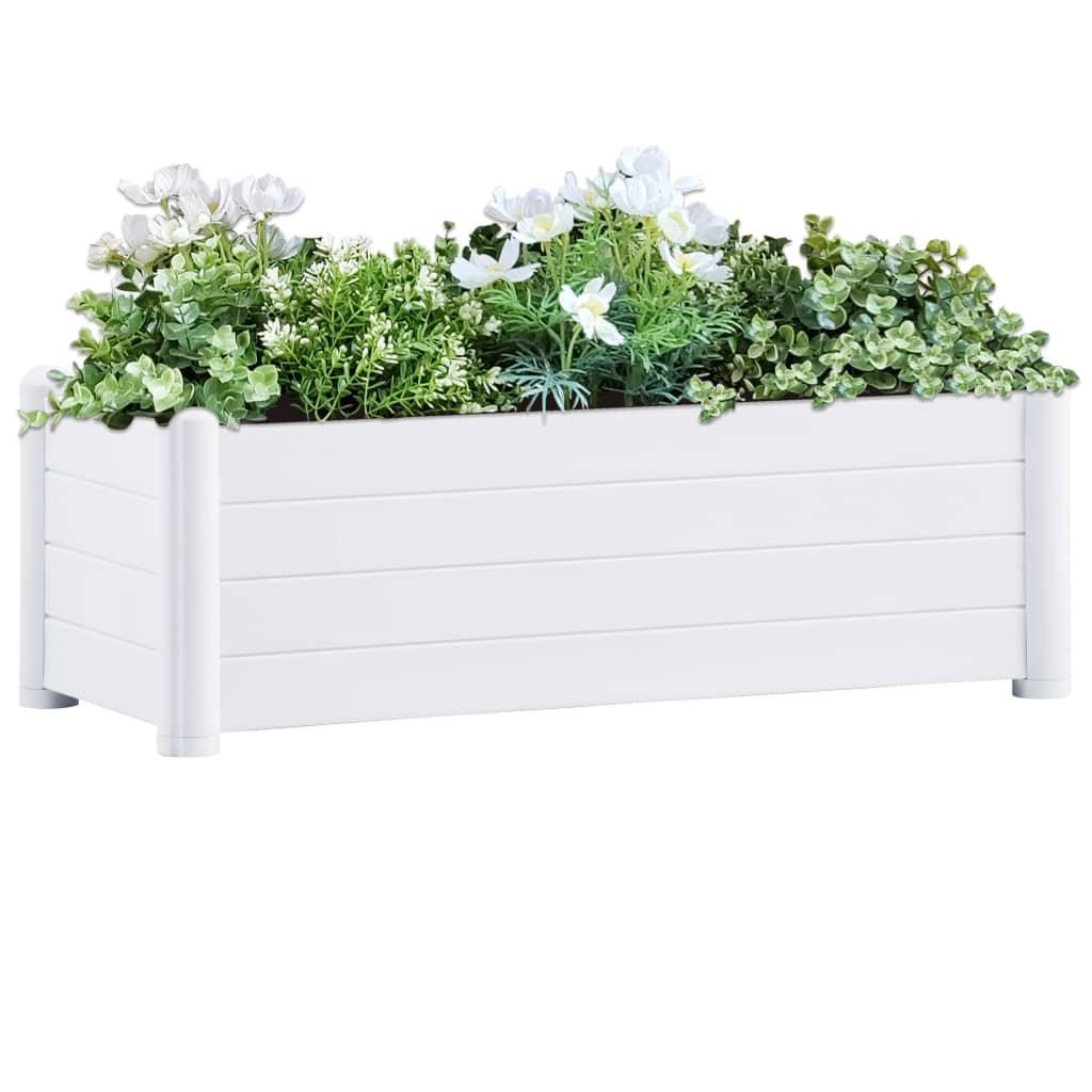 Højbed 100x43x35 cm PP hvid