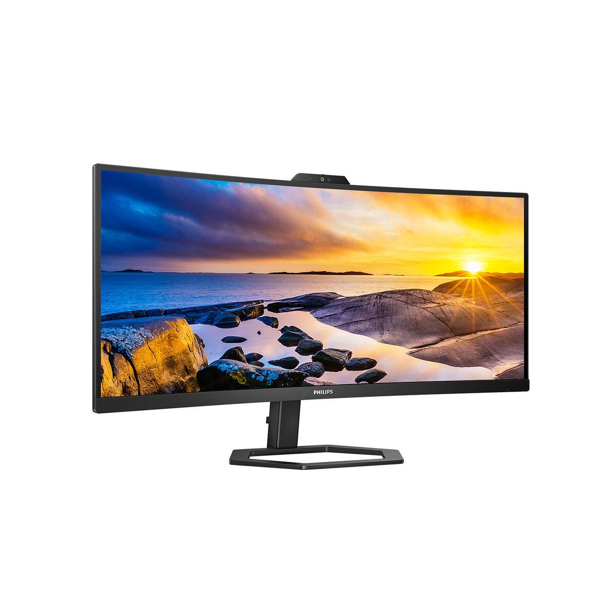 Skærm Philips 34e1c5600he/00 34  " Led Va Flicker Free 50 60 Hz 50 60 Hz