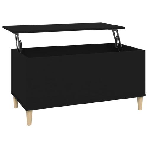 Sofabord 90x44,5x45 cm konstrueret træ sort
