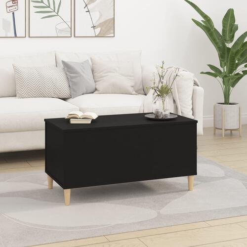 Sofabord 90x44,5x45 cm konstrueret træ sort