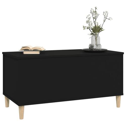 Sofabord 90x44,5x45 cm konstrueret træ sort