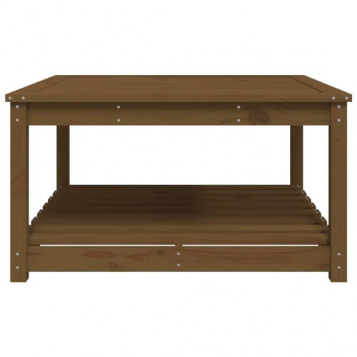 Havebord 82,5x82,5x45 cm massivt fyrretræ gyldenbrun