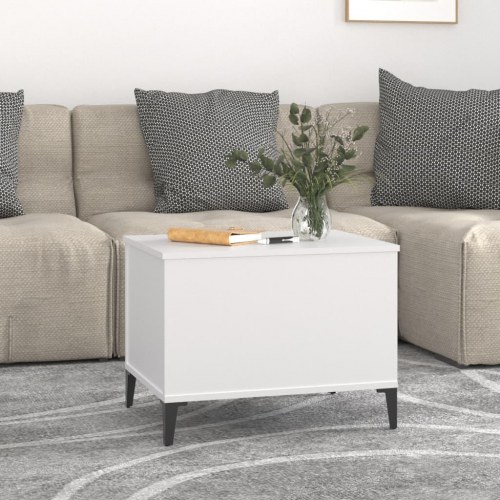 Sofabord med hæve-/løftetop 60 × 44,5 × 45 cm - hvid, konstrueret træ