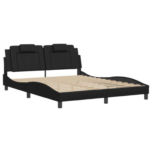 Sengeramme Viana med LED uden madras 160 x 200 cm - sort