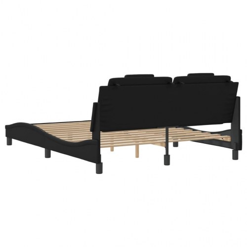 Sengeramme Viana med LED uden madras 160 x 200 cm - sort