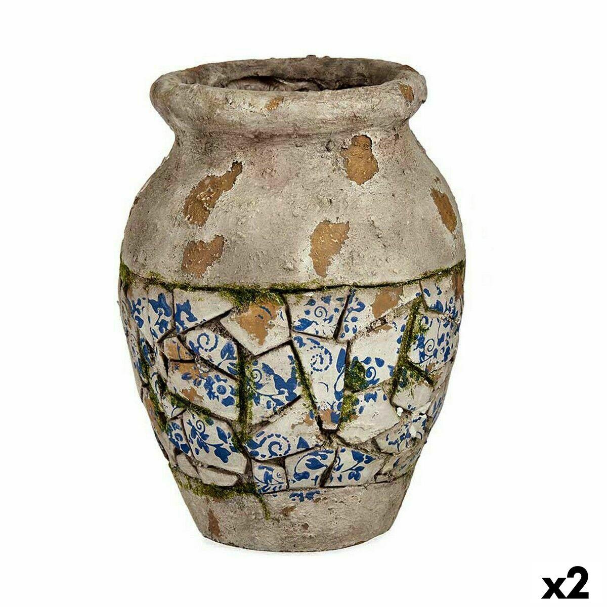 Havedekoration vase - Ibergarden, polyesterharpiks, 25 × 32,5 × 25 cm (2 stk.)