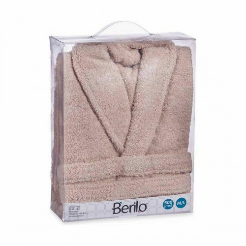 Morgenkåbe Berilo i bomuld - Beige M/L (6 stk.)