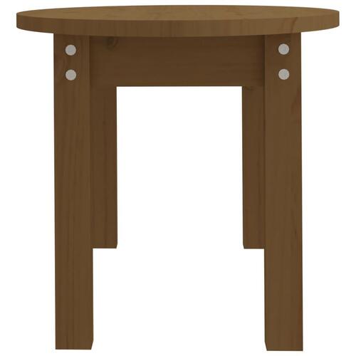 Sofabord 80x40x35 cm massivt fyrretræ gyldenbrun