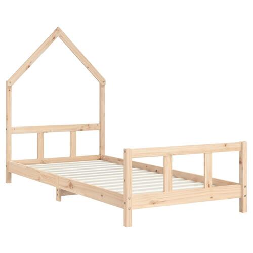 Sengeramme til juniorseng 90x190 cm massivt fyrretræ
