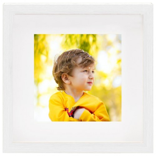 3D-billedrammer 3 stk. 23x23 cm til 13x13 cm billede hvid