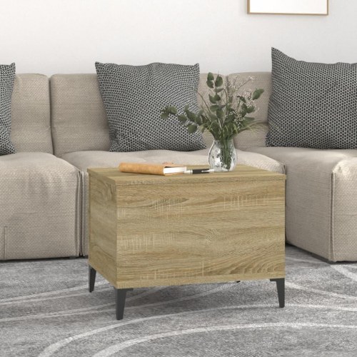 Sofabord med løftetop 60 × 44,5 × 45 cm - konstrueret træ i sonoma-eg