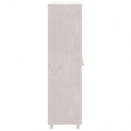 Klædeskab HAMAR 89x50x180 cm massivt fyrretræ hvid