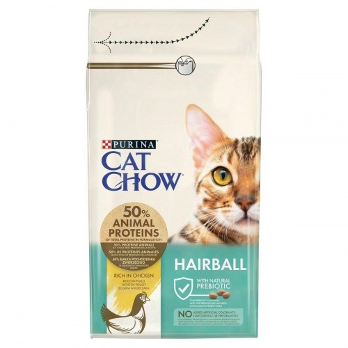 Purina Cat Chow Hairball Control kattemad med kylling 1,5 kg