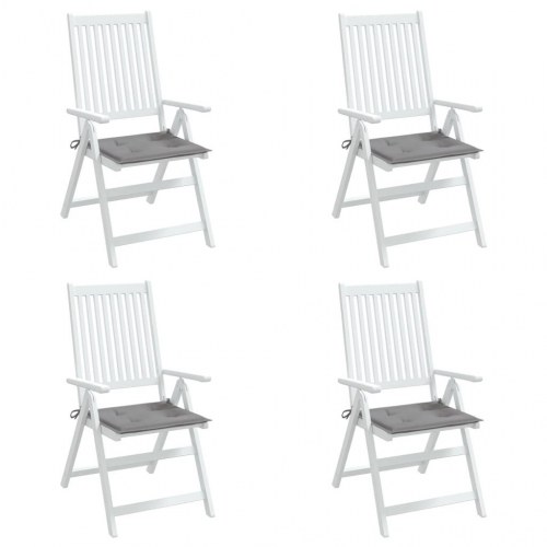 Hynder til havestol - 4 stk. 50×50×4 cm i oxfordstof, grå