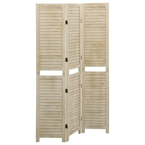 3-panels rumdeler 105x165 cm massivt kejsertræ