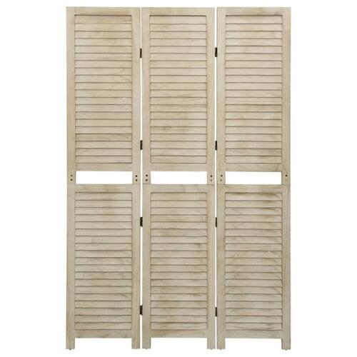 3-panels rumdeler 105x165 cm massivt kejsertræ