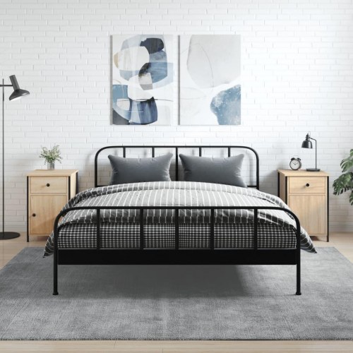 Sengeborde 2 stk. 40×42×60 cm i konstrueret træ - sonoma-eg