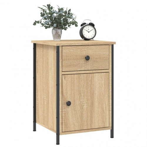 Sengeborde 2 stk. 40×42×60 cm i konstrueret træ - sonoma-eg